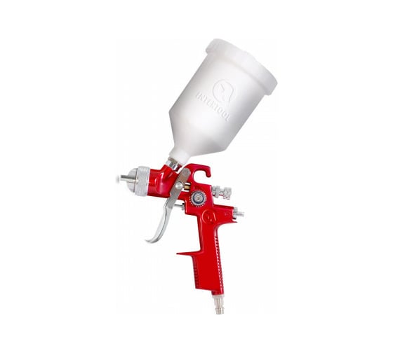 Изображение товара Пневматический краскопульт INTERTOOL, форсунка 1.4 мм, бачок 600 мл, PT-0104