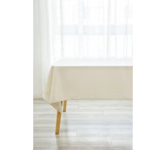 Изображение товара Скатерть Arya Home с Люрексом 160x220 Selesta экрю 8680943222671