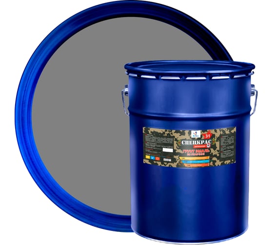 Изображение товара Грунт-эмаль по ржавчине Резолюкс СПЕЦКРАС п/гл. 25 кг серый УТ000009277