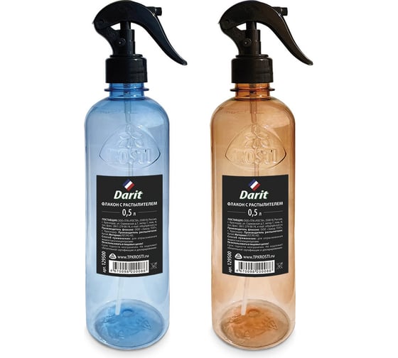 Изображение товара Флакон с мелкодисперсным распылением и шкалой DARIT 0.5 л 129500