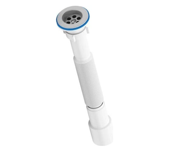 Изображение товара Сифон для умывальника АНИ Пласт гофрированный, 1 1/4x40/50 нерж/сетка G206 025-0301