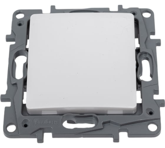 Изображение товара Переключатель одноклавишный Legrand IP44 - Etika - 10А 250В безвинтовые зажимы - белый 672207