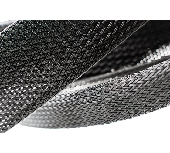 Изображение товара Черная кабельная оплетка Texplet 6..15 мм(200 м) 15PET-10-0 15PET-10-0-200