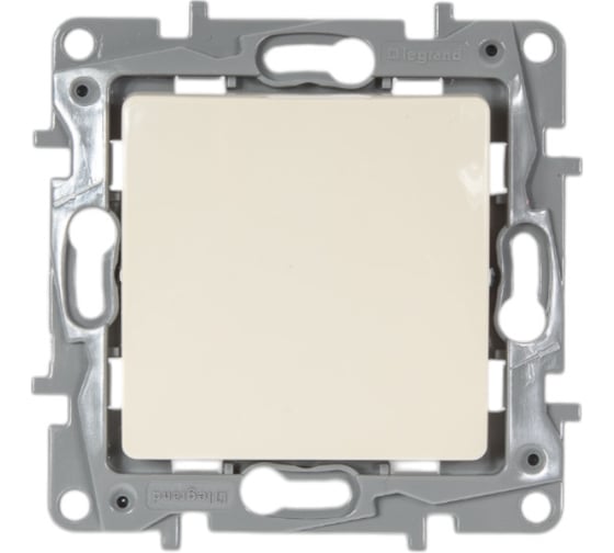 Изображение товара Переключатель одноклавишный Legrand IP44 - Etika - 10А 250В безвинтовые зажимы - слоновая кость 672307