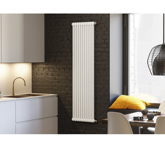 Изображение товара Вертикальный стальной радиатор GUARDO Pilon 1800x564 мм, 12 секций, S=32м², нижнее центральное подключение 3T-1800 12 MK