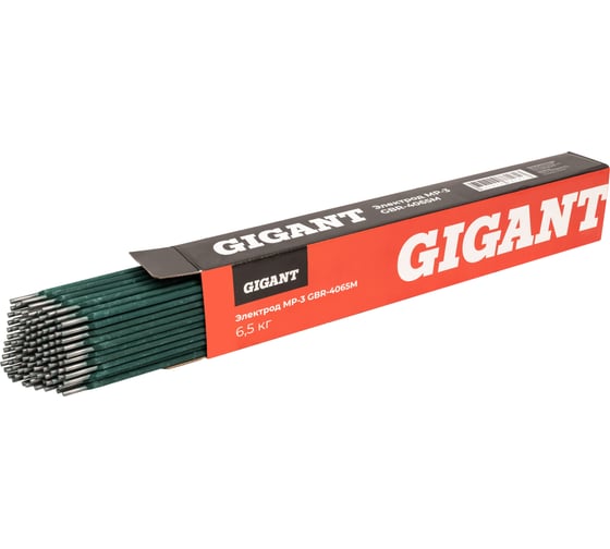 Изображение товара Электрод МР-3 (4 мм; 6,5 кг; НАКС) Gigant GBR-4065M