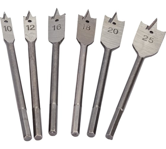 Изображение товара Сверла перовые по дереву (6 шт; 152 мм) FIT IT 36160