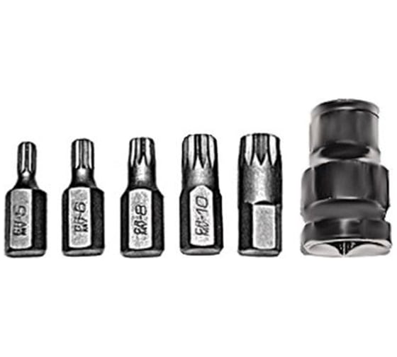 Изображение товара Набор бит SPLINE (6 шт; 30 мм; CrV) FIT IT 57846