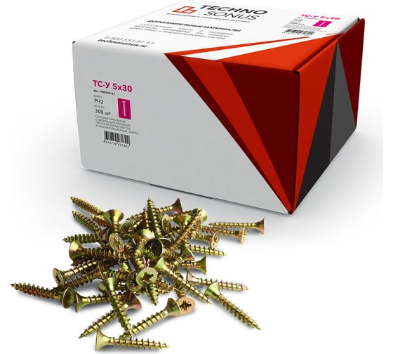 Изображение товара Саморезы ТехноСонус ТС-У 5х30 300шт 1400300121