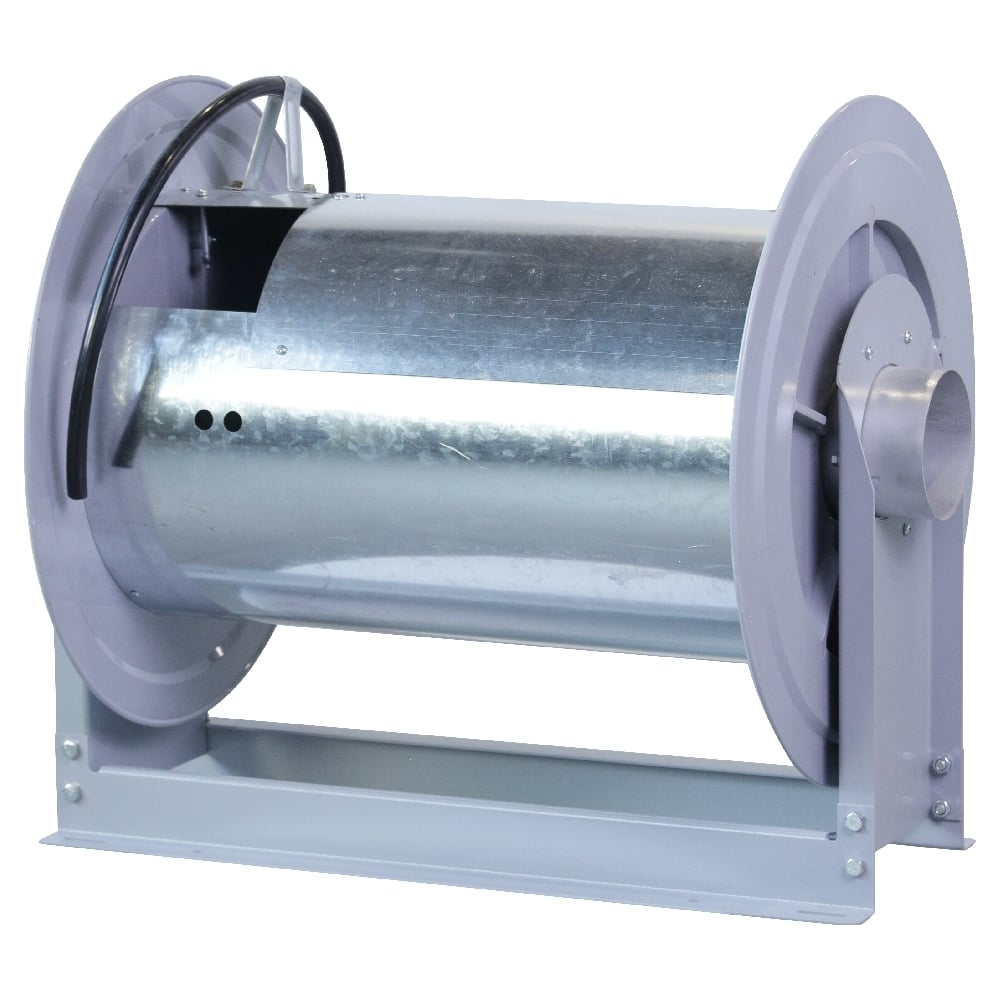 Изображение товара Катушка для вытяжного шланга KraftWell KRW-ER-102 102 мм 10 м сталь серый