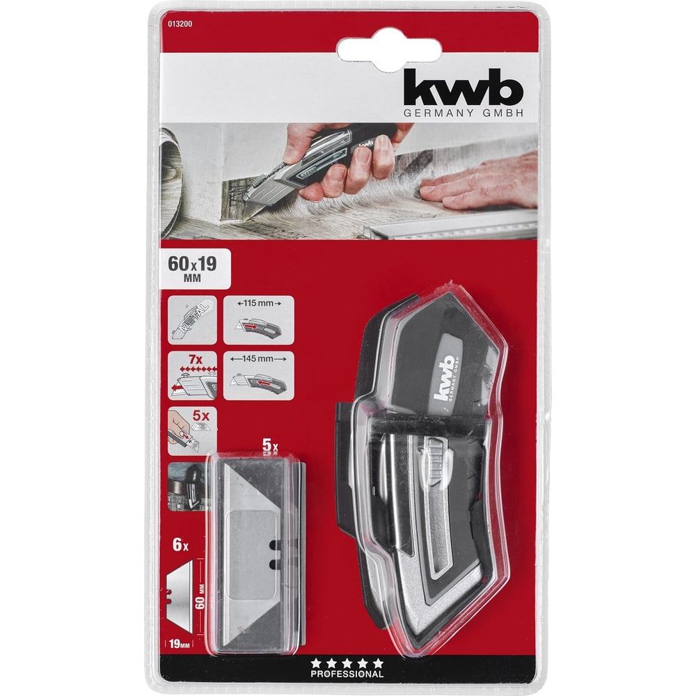 Нож KWB нож тычковый жало сталь 420 рукоять пластик 4 см