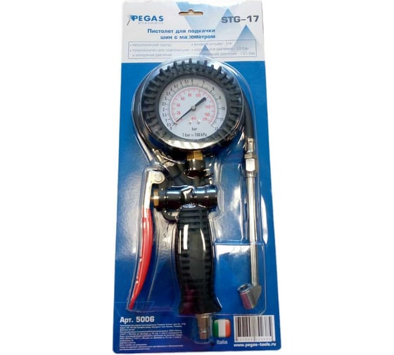 Изображение товара Пистолет Pegas pneumatic для подкачки шин STG-17 5006