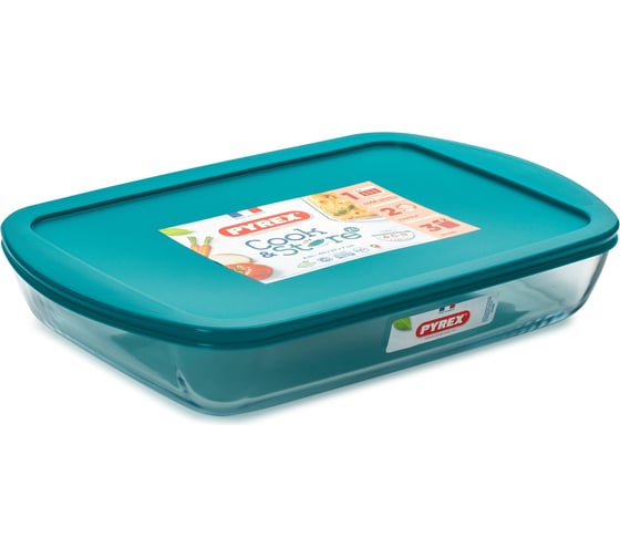 Изображение товара Форма для запекания и выпечки с крышкой COOK and STORE XL 4.9л 40x27x7см прямоугольная PYREX 240P002/7044