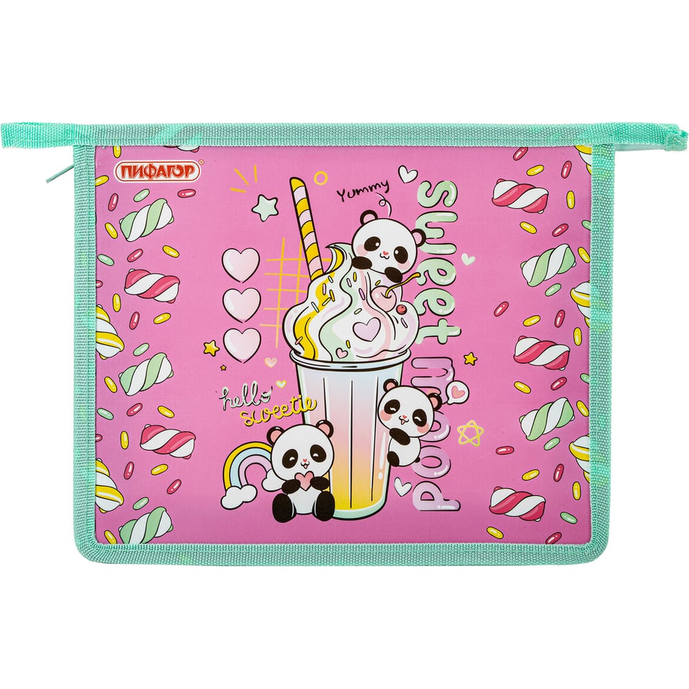 Изображение товара Папка Пифагор для тетрадей А5, 1 отделение, розовая