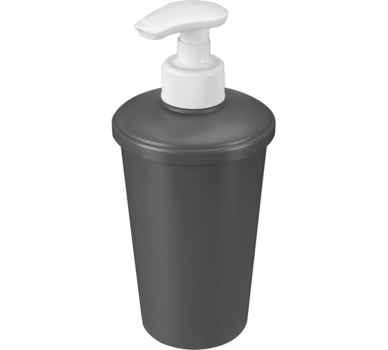 Изображение товара Диспенсер для жидкого мыла Econova "SCANDI" 83x83x180 мм, 0.4 л, серый 435240711