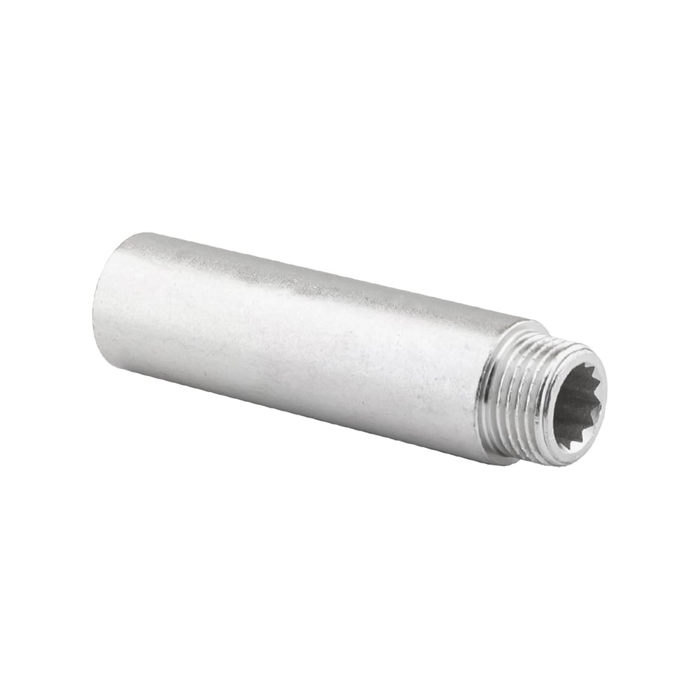 Изображение товара Удлинитель никелированный PROFACTOR 1/2 дюйма 80 мм для водопроводных систем