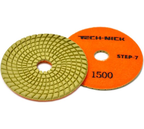 Изображение товара Круг алмазный гибкий шлифовальный АГШК STEP 7 (100x3.5 мм; Р1500) TECH-NICK 111120011