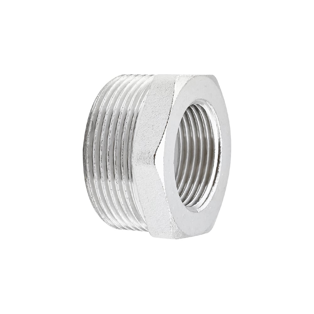 Изображение товара Футорка никелированная PROFACTOR 1 1/2" x 1" внутренняя-наружная резьба
