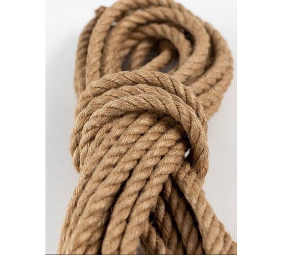 Изображение товара Веревка джутовая Рыжий кот d6 мм, 10 метров 108980