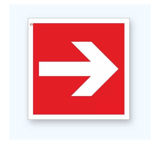 Изображение товара Знак F01-01 "Направляющая стрелка" Стандарт Знак 200x200 мм, пленка ПП 00-00024047
