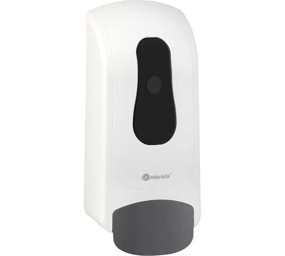 Изображение товара Дозатор для жидкого мыла MERIDA ONE СЛИМ пластиковый, механический, наливной, белый, 1 л DEB002