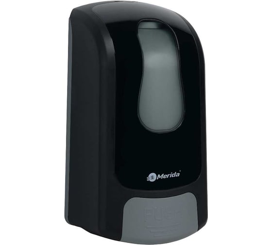 Изображение товара Дозатор наливной под спрей MERIDA ONE  пластиковый, механический, наливной, черный, 1 л DEC403