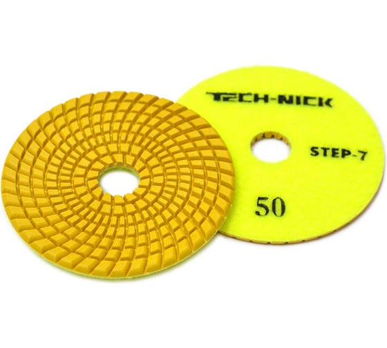 Изображение товара Круг алмазный гибкий шлифовальный АГШК STEP 7 (100x3.5 мм; Р50) TECH-NICK 111120006