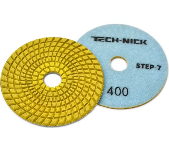 Изображение товара Круг алмазный гибкий шлифовальный АГШК STEP 7 (100x3.5 мм; Р400) TECH-NICK 111120009
