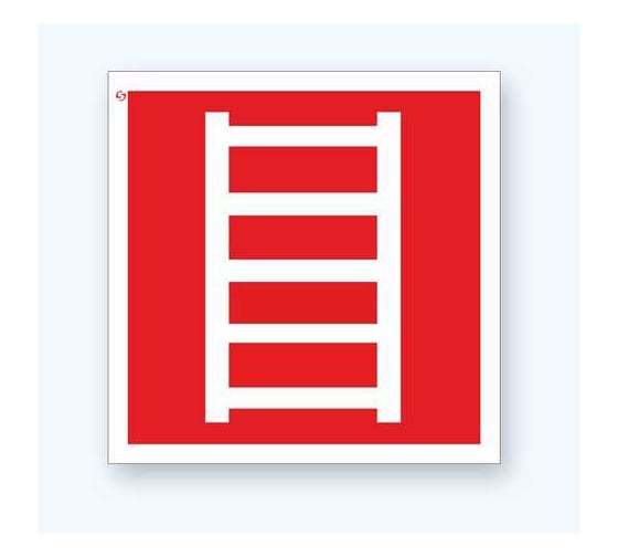 Изображение товара Знак F03 "Пожарная лестница" Стандарт Знак 200x200 мм, пленка ПП 00-00023916