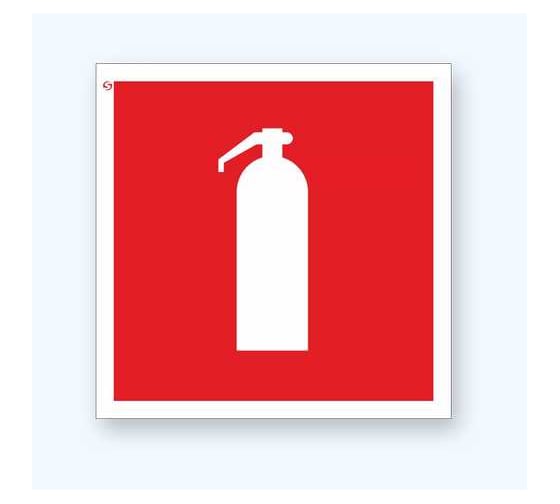Изображение товара Знак F04 "Огнетушитель" Стандарт Знак 200x200 мм, фотолюм S 2, пленка (ГОСТ 12.4.026-2015) 00-00007678