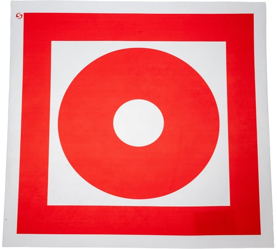 Изображение товара Знак F10 "Кнопка включения установок (систем) пожарной автоматики" Стандарт Знак 200x200 мм, пленка ПП 00-00024239