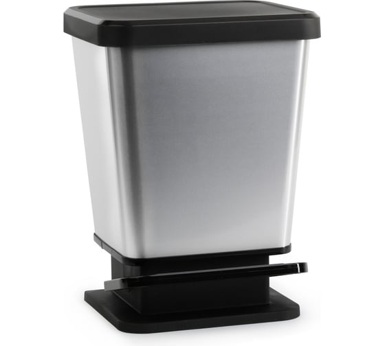 Изображение товара Контейнер для мусора ЗПИ Альтернатива Металл, 20 л, с педалью М8556