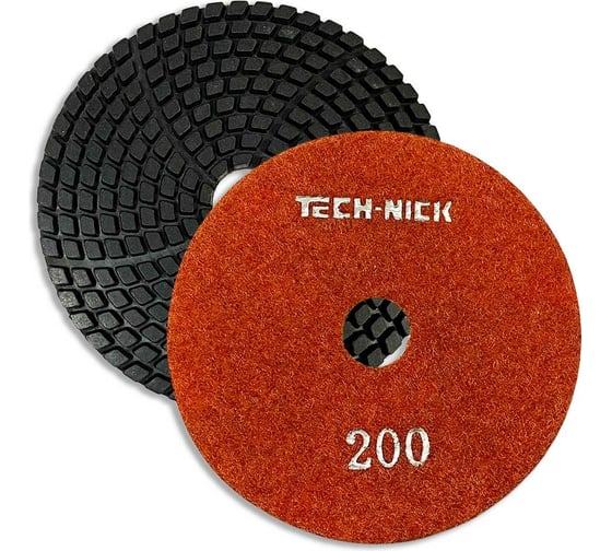 Изображение товара Круг алмазный гибкий шлифовальный АГШК GABBRO (100x2.5 мм; Р200) TECH-NICK 128.120.6728