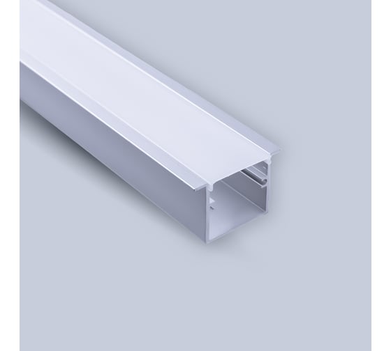 Изображение товара Встраиваемый алюминиевый профиль ELEGANZ 22x12 мм с рассеивателем, 2м 25092