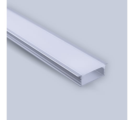 Изображение товара Встраиваемый алюминиевый профиль ELEGANZ 34x12 мм с рассеивателем, 2м 25093