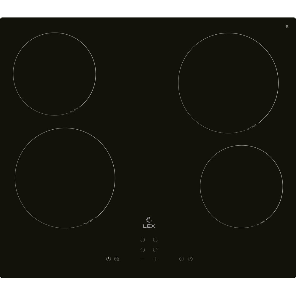 Изображение товара Электрическая панель LEX EVH 640B BL с сенсорным управлением