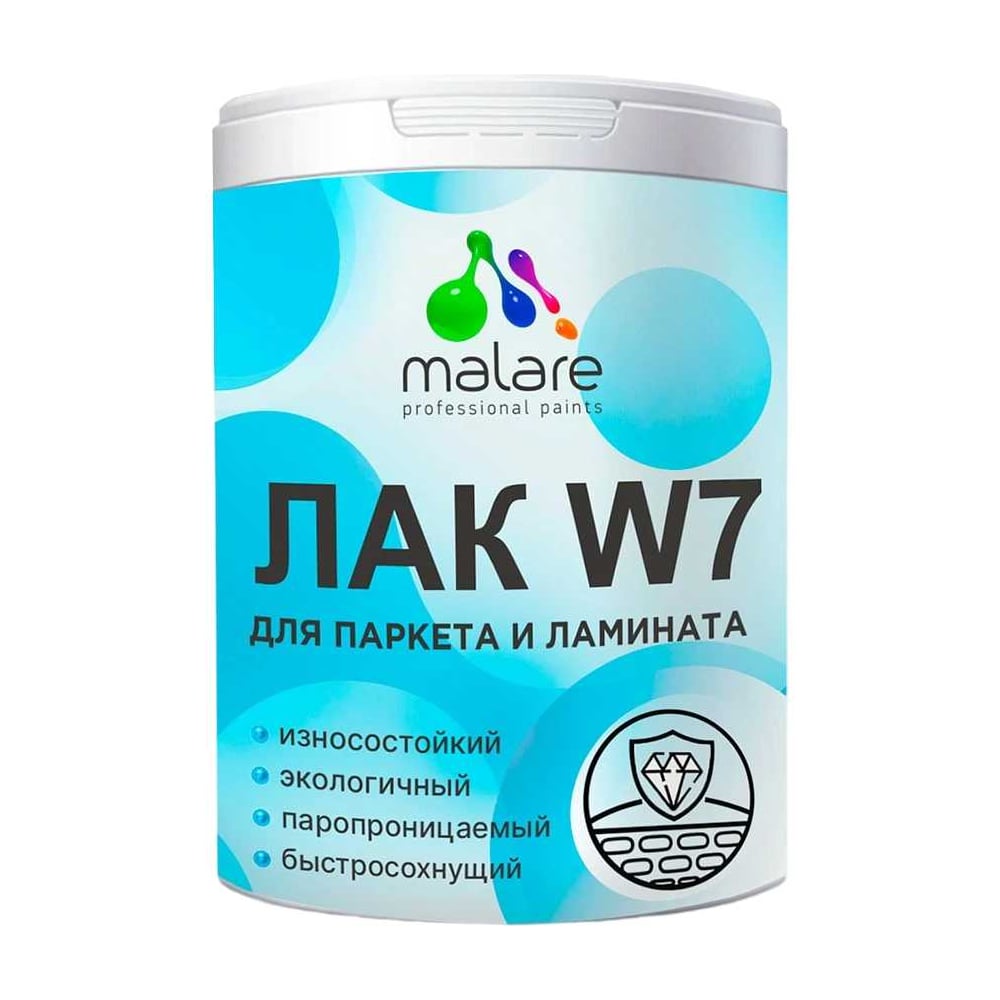 Изображение товара Малярный лак для паркета и ламината MALARE универсальный 0,9 кг