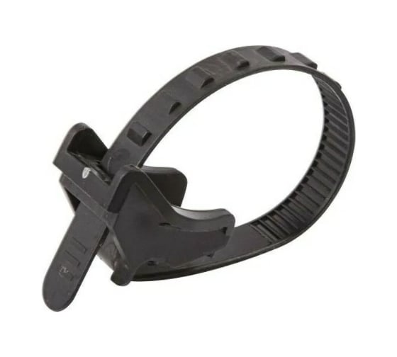 Изображение товара Подвес для крепления кабеля к тросу REXANT 160x12 мм, черный 100 шт 07-2160