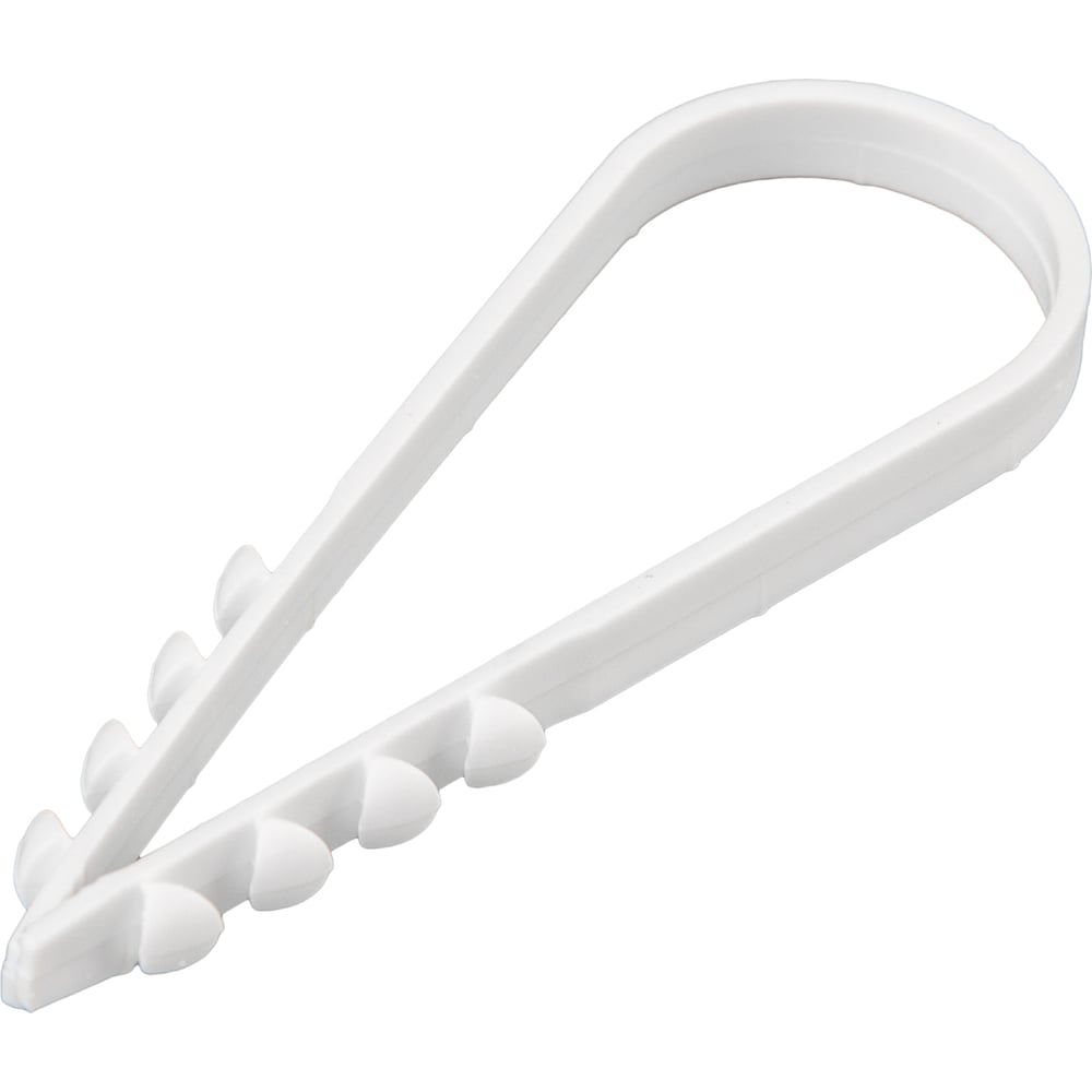 Изображение товара Нейлоновый дюбель-хомут REXANT 19-25 мм, белый, 100 шт.
