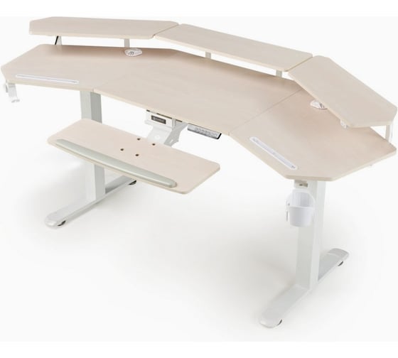 Изображение товара Стол для компьютера Eureka с подставкой под клавиатуру и электрической регулировкой по высоте ERK-ES71-MW