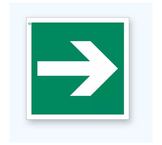 Изображение товара Знак Е02-01 "Направляющая стрелка" Стандарт Знак 200x200 мм, пленка ПП 00-00023625