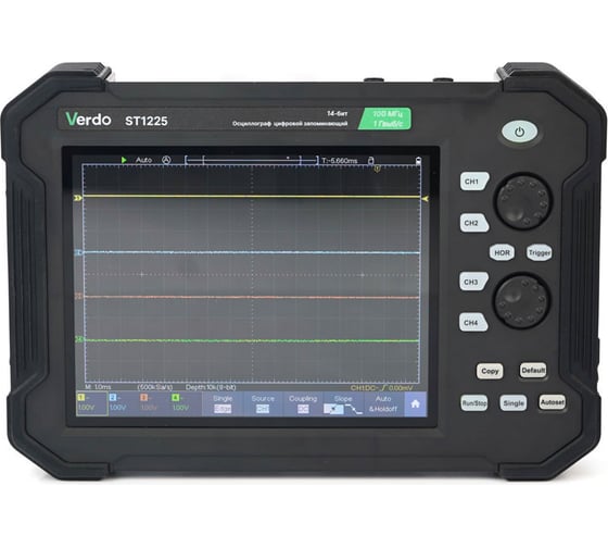 Изображение товара Осциллограф планшетного типа VERDO ST1225 100 МГц, 2 канала, 14 бит ST122500