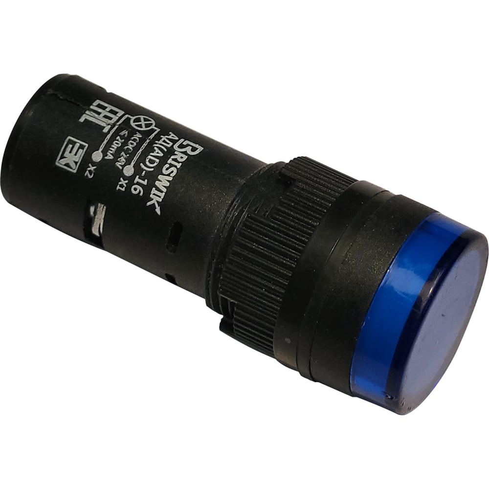 Изображение товара Индикационный светодиодный индикатор Briswik АД(AD)-16 синий 24В IP65