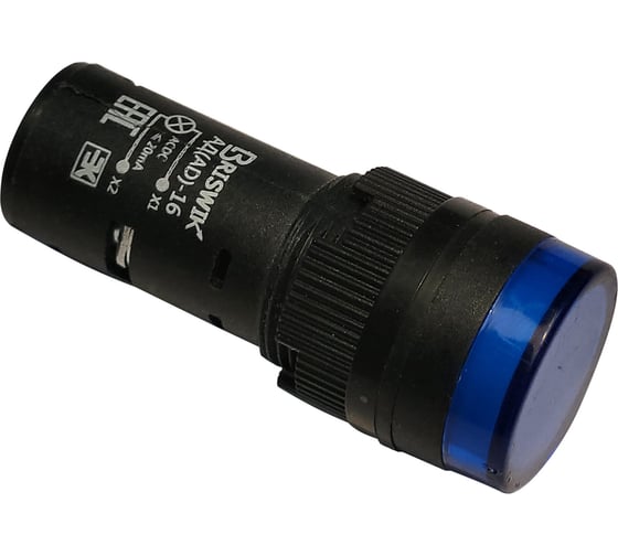 Изображение товара Индикатор светодиодный Briswik АД(AD)-16 синий 220В AC/DC IP65 16AC/DC220V-b.BR