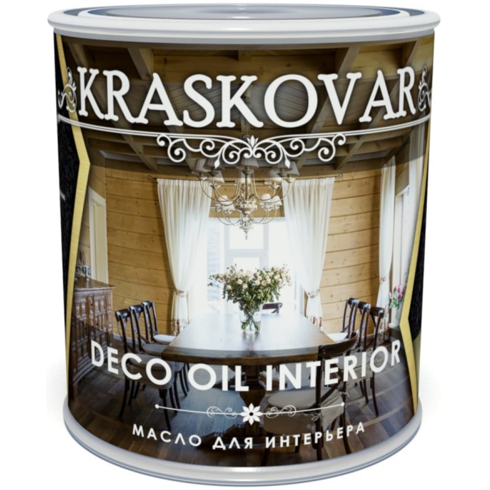 фото Масло для интерьера kraskovar deco oil interior бамбук, 0.75 л 1263