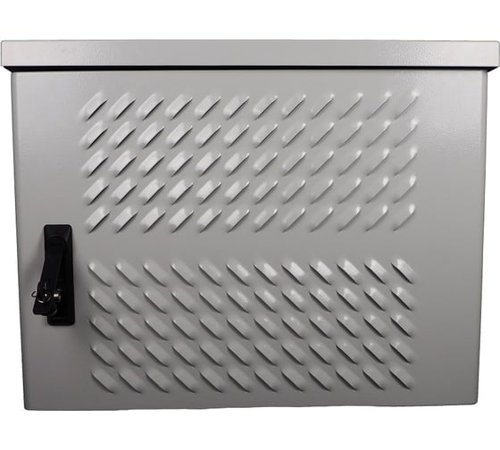 Изображение товара Уличный всепогодный шкаф ЦМО укомплектованный, настенный IP54, 6U, 400х600х530, ШТВ-Н-6.6.5-4ААА-Т1