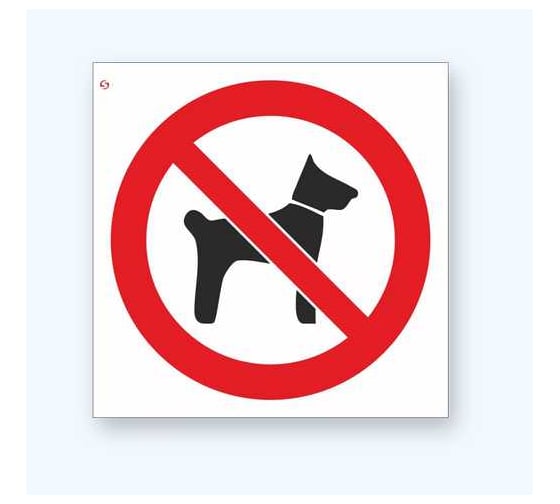 Изображение товара Знак Р14 "Запрещается вход (проход) с животными" Стандарт Знак 200x200 мм, пленка ПП 00-00026029