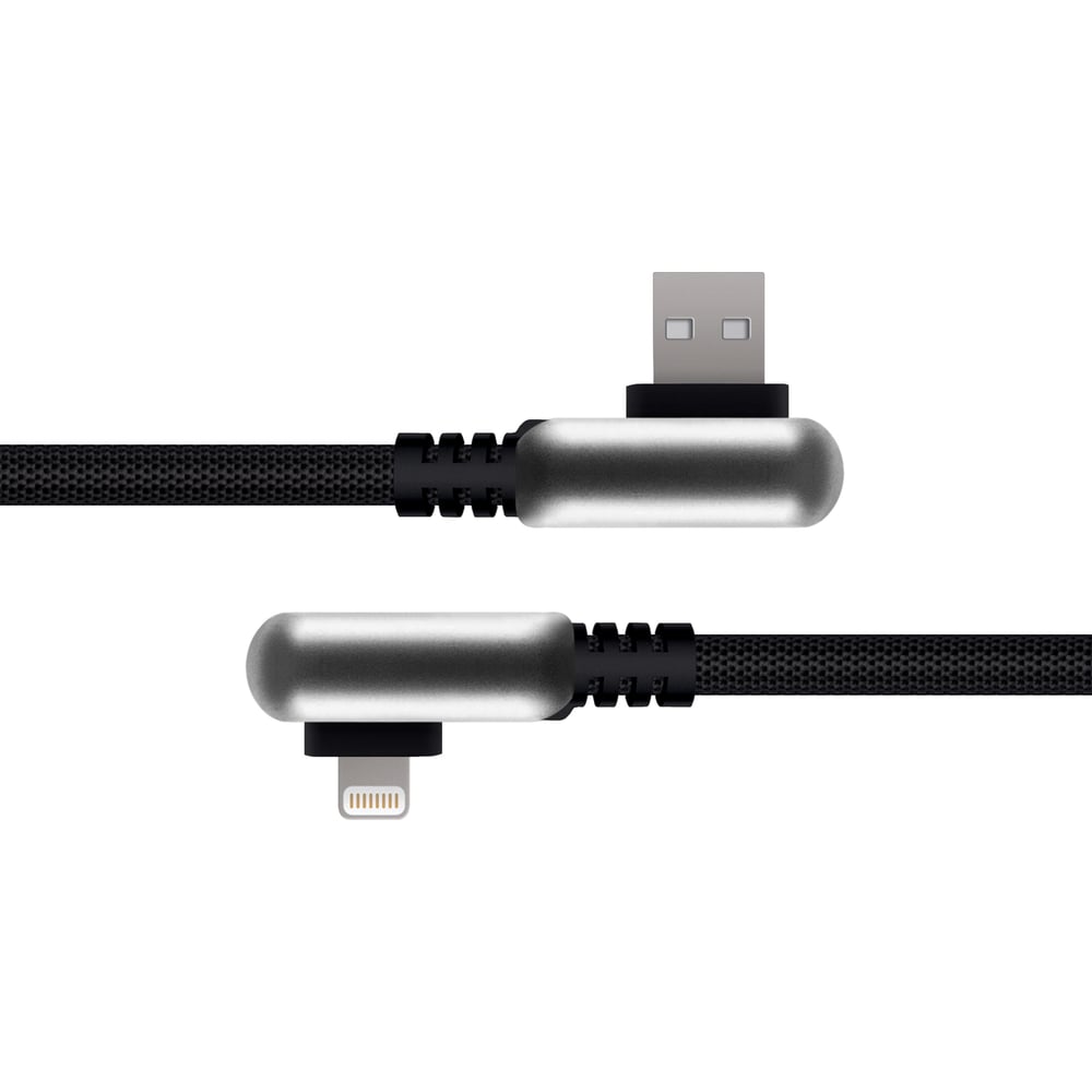 фото Кабель rombica usb - lightning, нейлон, 1.2м, черный digital electron i ipq-001