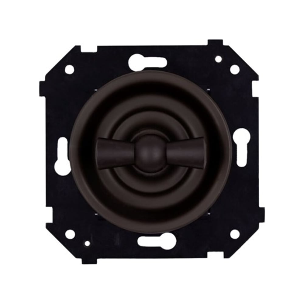 Изображение товара Выключатель 1-клавишный Bironi скрытый монтаж коричневый матовый B3-200-22M