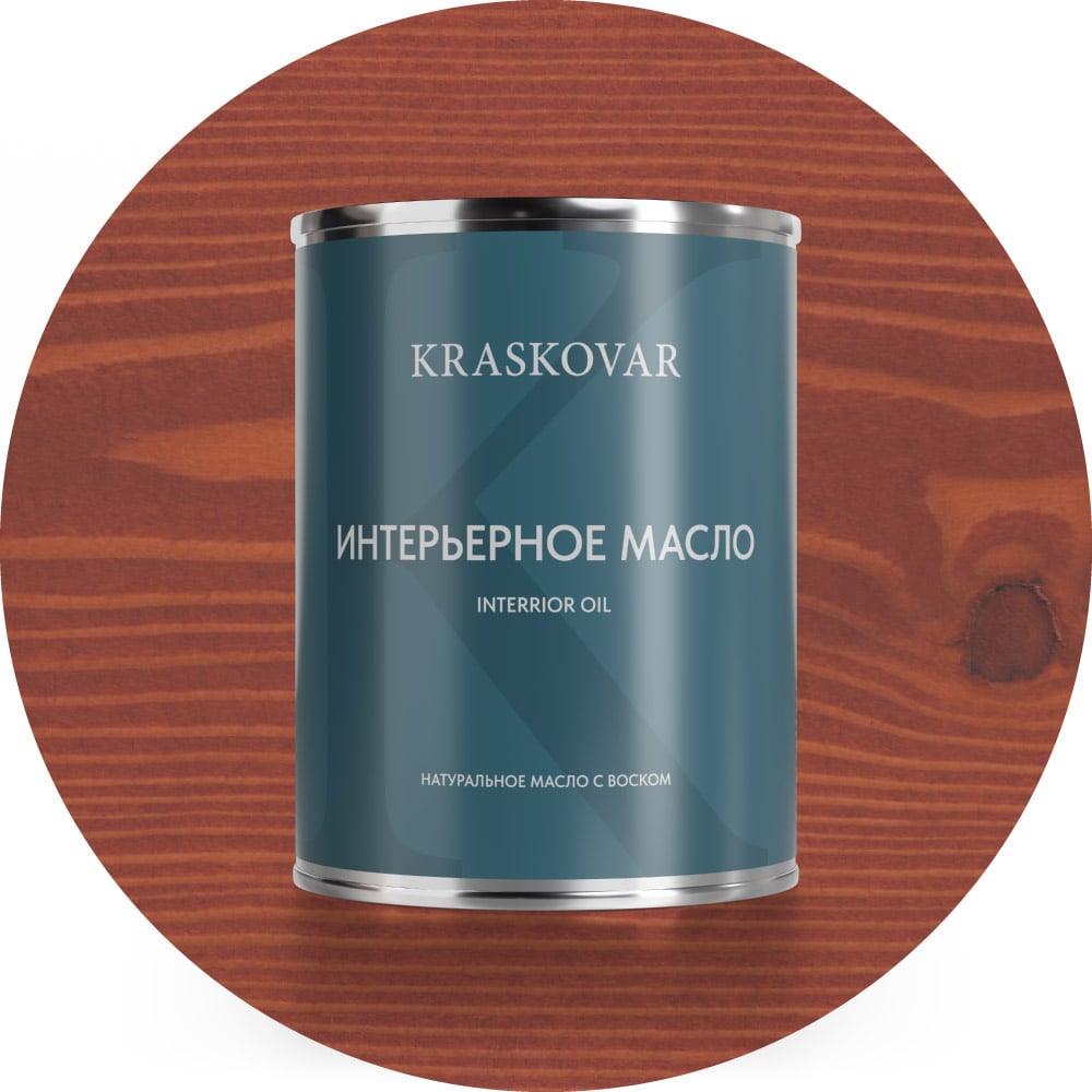 Изображение товара Масло для интерьера Kraskovar Deco Oil Interior вишня, 0.75 л